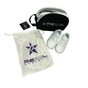 Rebel Athletic White Dance/Cheer Sneakers with Bag